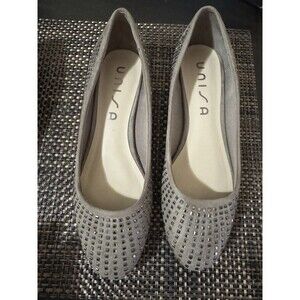 Two pairs Of Women’s Unisa Size 7 1/2 Flat Studded Flat Loafers.